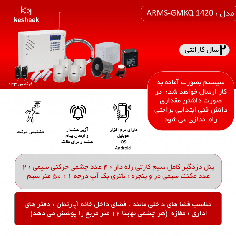 پک دزدگیر اماکن  ARMS-SLX 1420