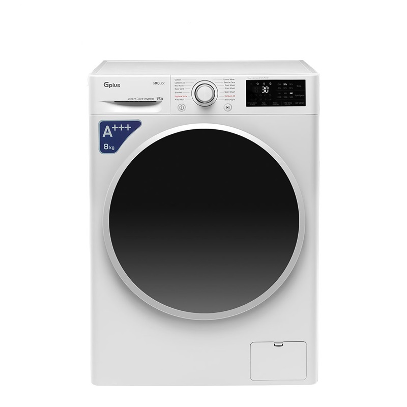 ماشین لباسشویی جی پلاس مدل GWM-L870W ظرفیت 8 کیلوگرم