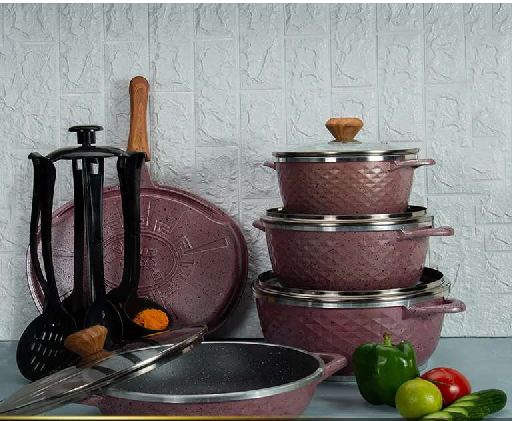 سرویس قابلمه 10پارچه ماراتن طرح الماس