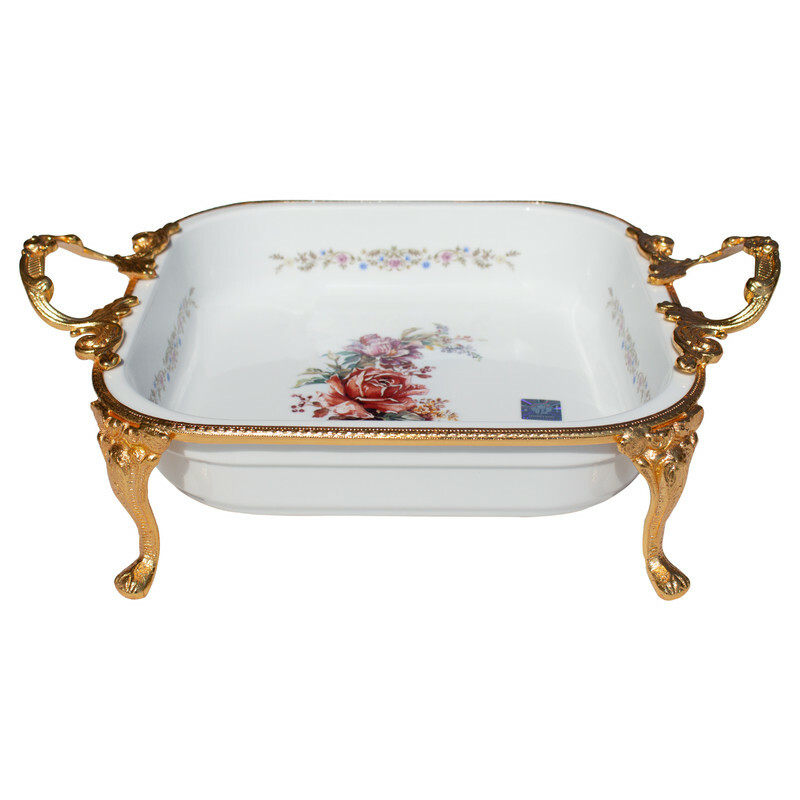 ظرف سرو لمونژ پانیذ مدل زرین کد RG166