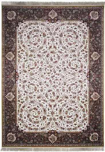 فرش محتشم گل فرنگ کرم 1200 شانه