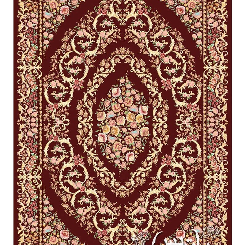 فرش پاتریس گلگون زرشکی ۷۰۰ شانه