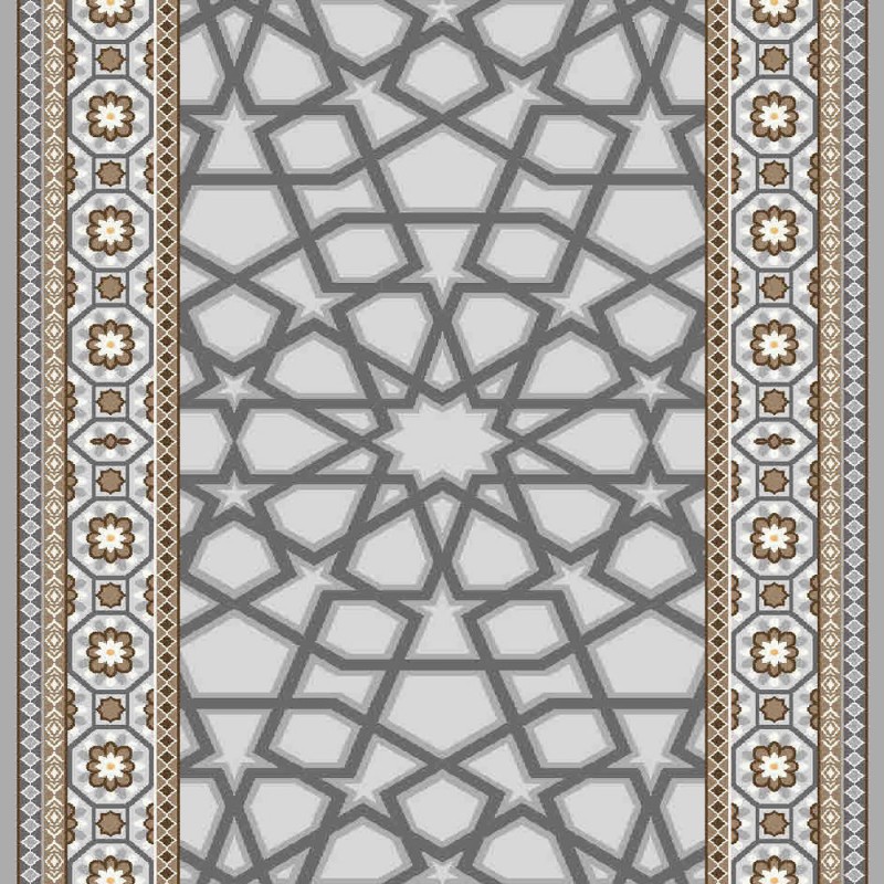 فرش ساوین کد 7417 رنگ نقره ای روشن