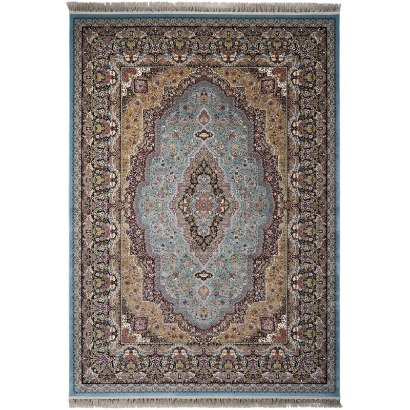 فرش محتشم طرح مسیحا  فیروزه ای 1200 شانه