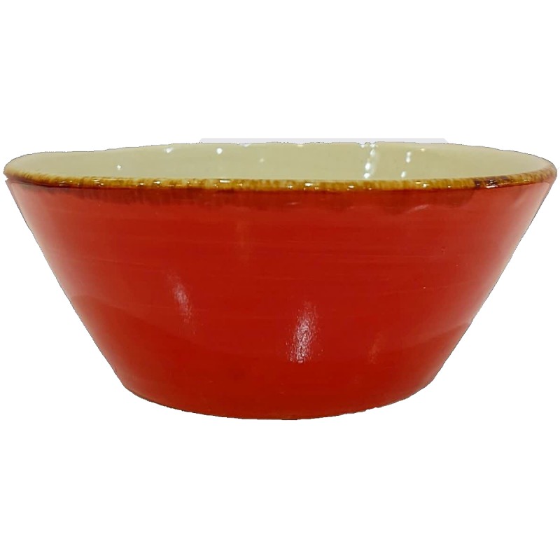 کاسه سرامیکی دوریکا قرمز باندار