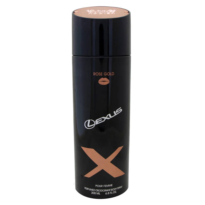 اسپری بدن زنانه رودیر مدل Rose gold Lexus حجم 200ml