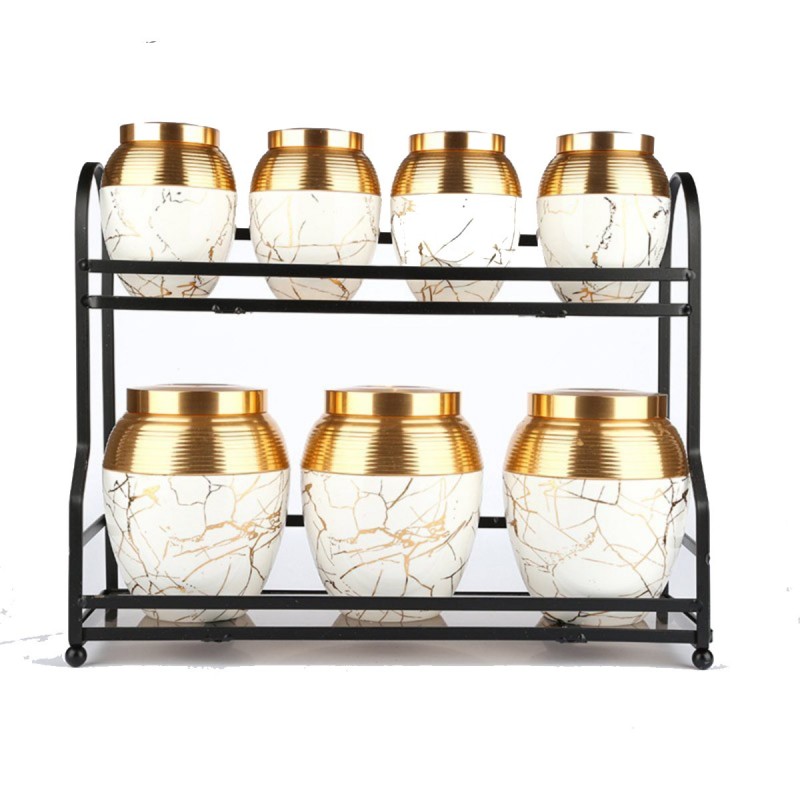 پاسماوری خمره ای طرح سنگی سفید