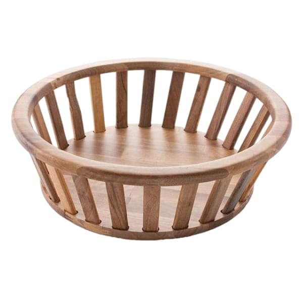 سبد چوبی آماهوم گرد بزرگ