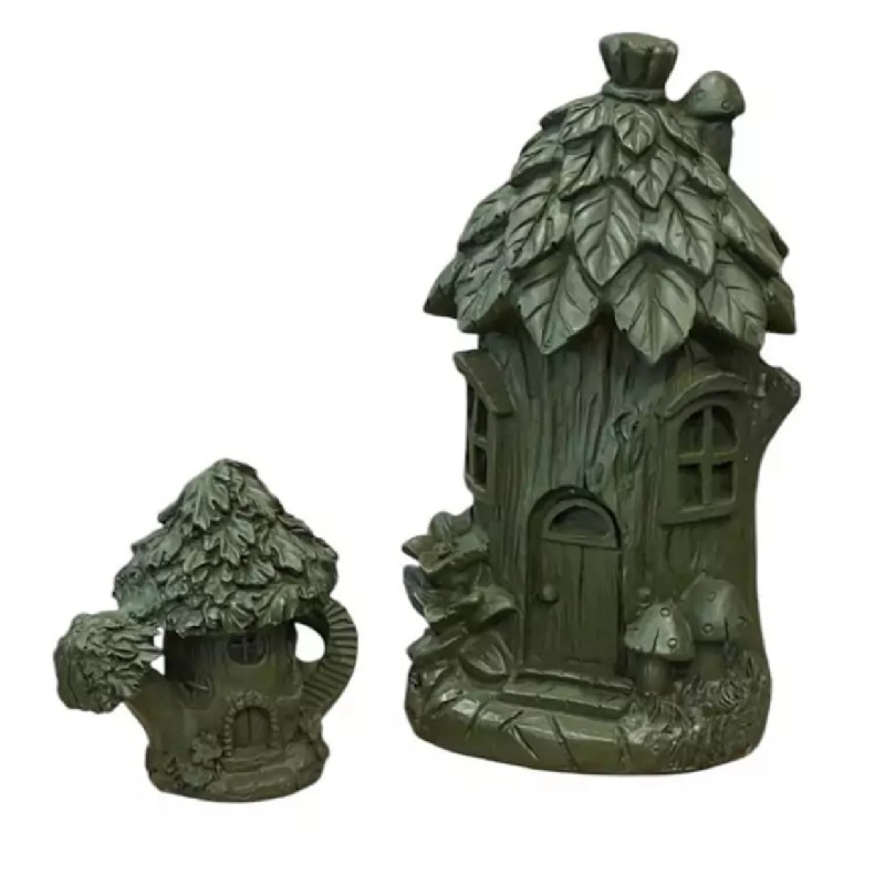 جاشمعی پلی استری طرح کلبه جنگلی مدل دژاوو کد A1003 مجموعه دو عددی