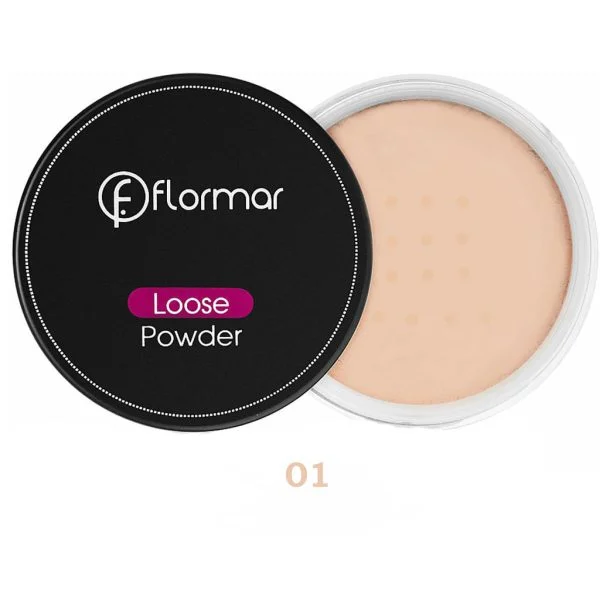پودر فیکس فلورمار تثبیت کننده آرایش FLORMAR LOOSE POWDER   کد:01