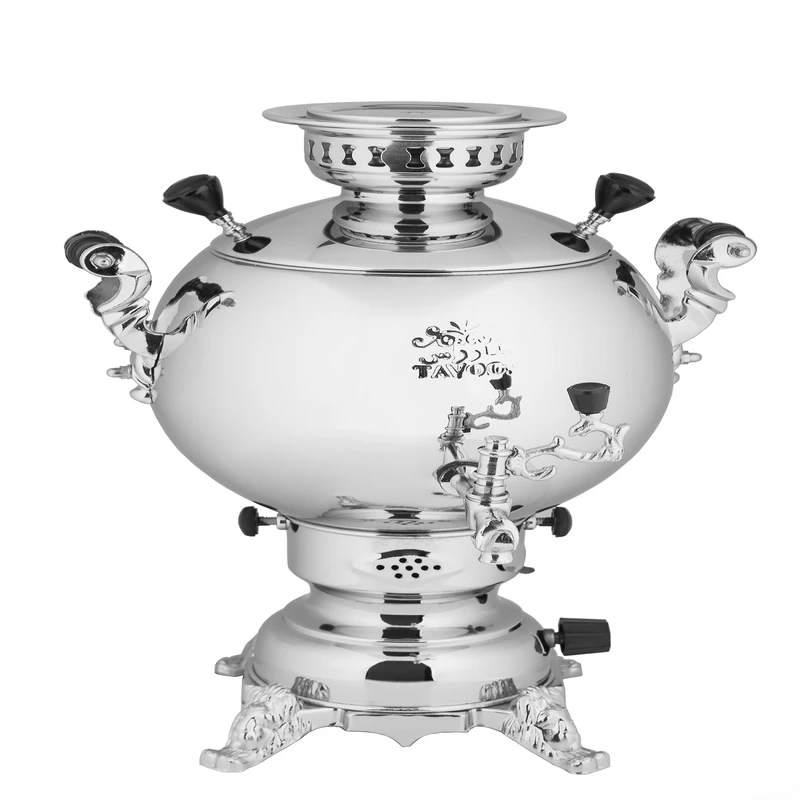 سماور گازی طاووس کد 3-134 گنجایش 6 لیتر