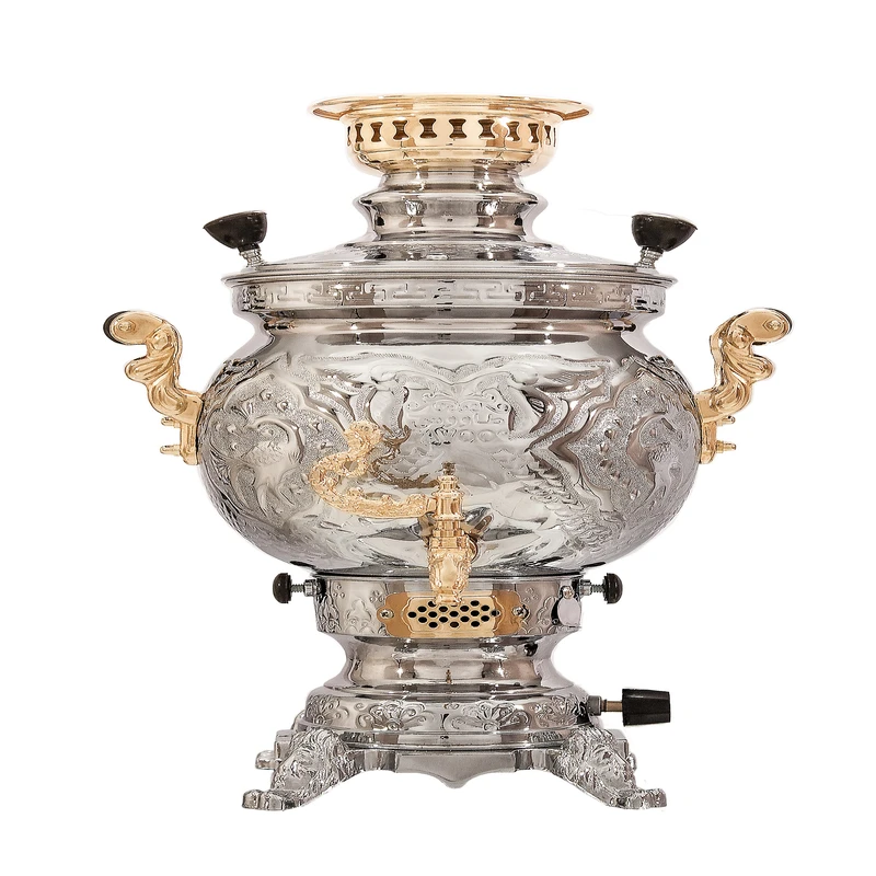 سماور گازی طاووس مدل 3-118 گنجایش 6 لیتر