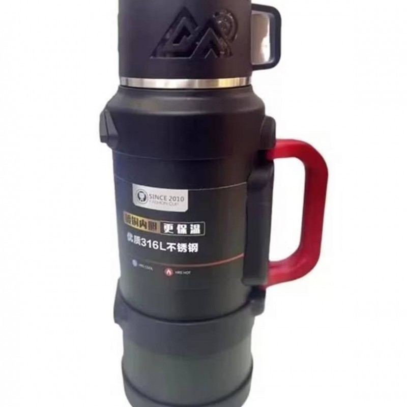 فلاسک کوهنوردی لیوان دار دسته دار SAFE ظرفیت  4 لیتر