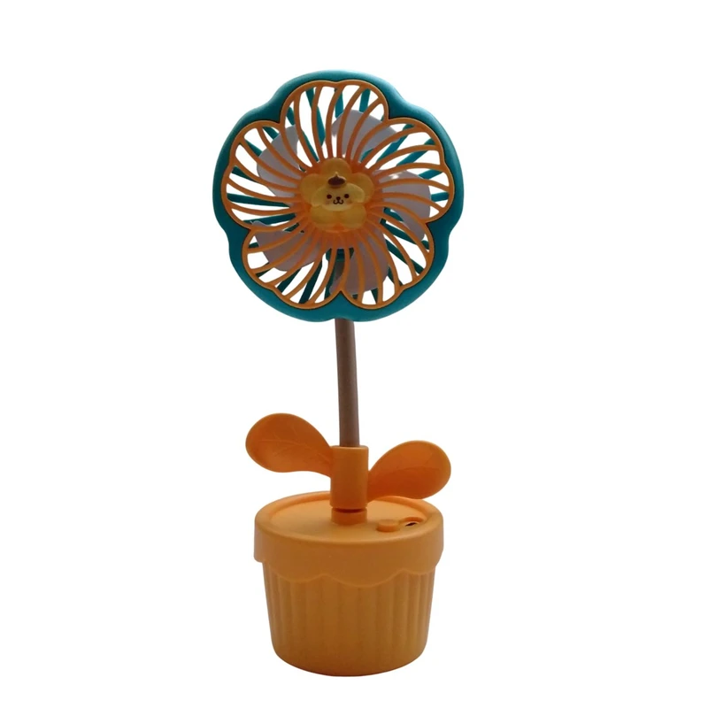 پنکه شارژی مدل گلدان ظرفیت 1100 میلی آمپر ساعت