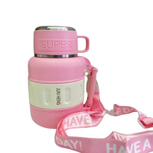 تراول ماگ استيل  برند JUNHENG حجم ( ۸۸۰میلی لیتر )