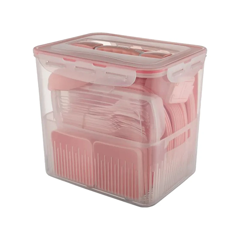 سبد پیک نیک 60 پارچه 6 نفره لیمون مدل 10635