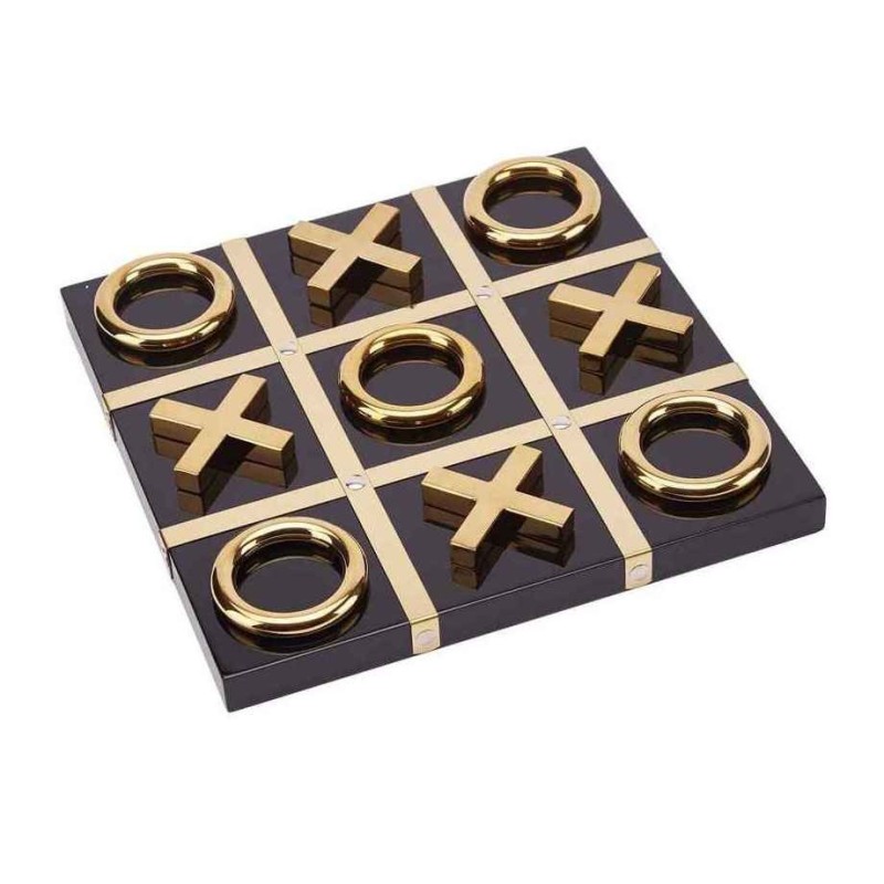 بازی رومیزی تیک تاک مشکی طلایی