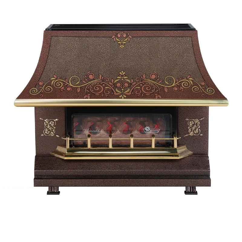 شومینه گازی ایران شرق مدل 180 آذرخش طرح گلبرگ شمیم