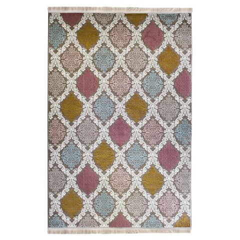 فرش  پاتریس سایان زمینه قهوه ای