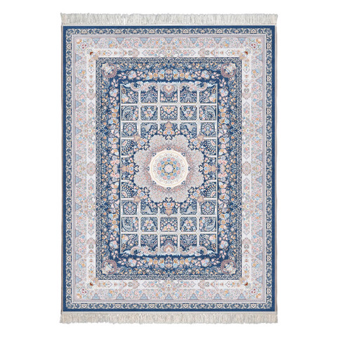 فرش محتشم مرجان زمینه اطلسی