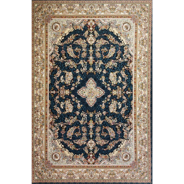 فرش  محتشم مينا سرمه اي