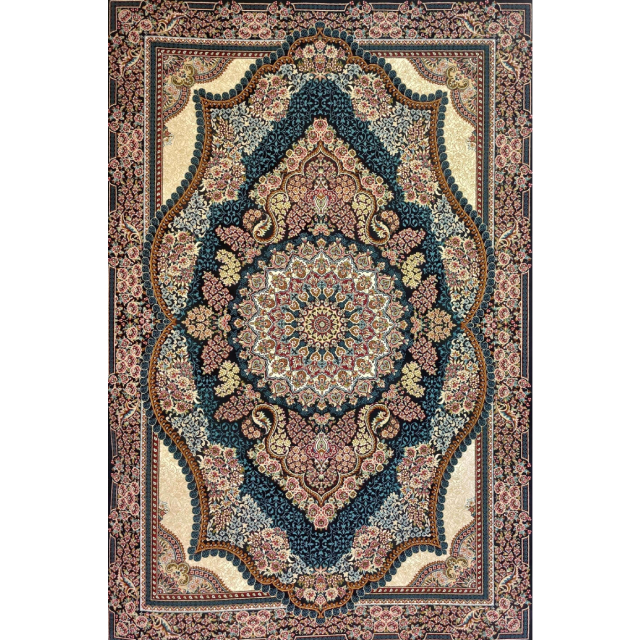 فرش  مشهد سرمه اي کد 852135h