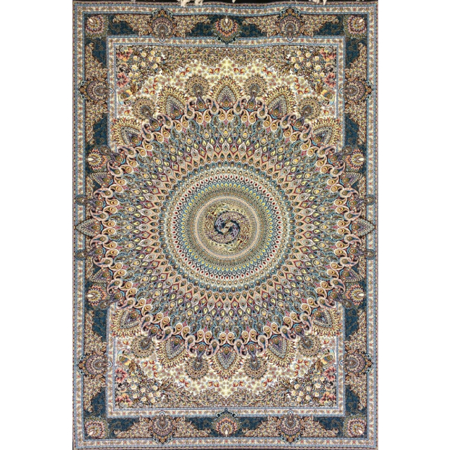 فرش مشهد سرمه اي کد 801020h