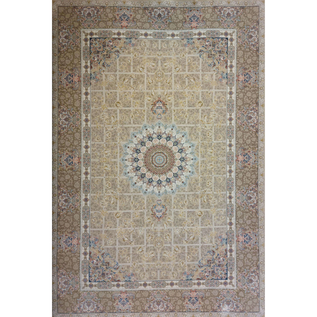 فرش محتشم  پيچك نسكافه اي