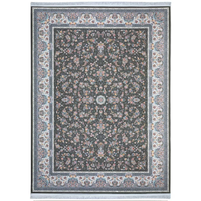 فرش  پاتریس افشان سی گل طوسی ۱۵۰۰ شانه (ارسال رایگان)