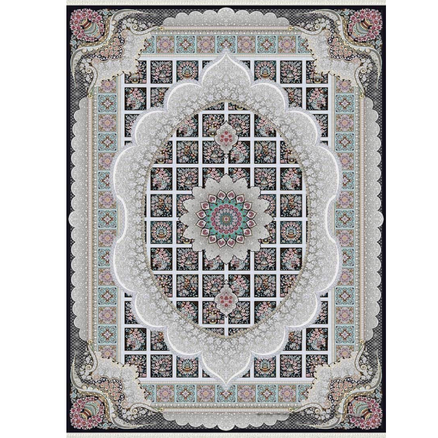 فرش  پاتریس مانا سرمه‌ای ۷۰۰ شانه (ارسال رایگان)