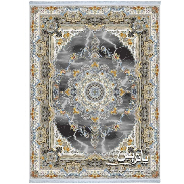 فرش پاتریس آتش هنر طوسی ۱۲۰۰ شانه