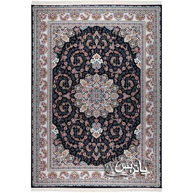 فرش پاتریس آیدا سرمه‌ای ۷۰۰ شانه