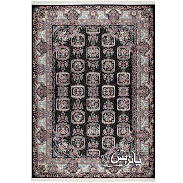 فرش پاتریس رقصان سرمه‌ای ۱۲۰۰ شانه