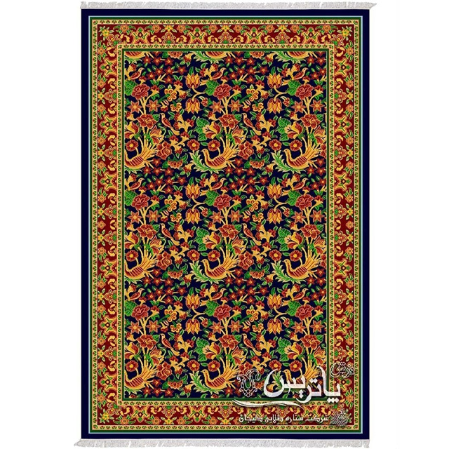 فرش گلیم پاتریس ققنوس سرمهای ۴۰۰ شانه