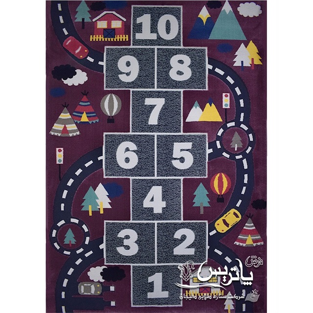 فرش گلیم پاتریس کارتینگ بنفش ۴۰۰ شانه