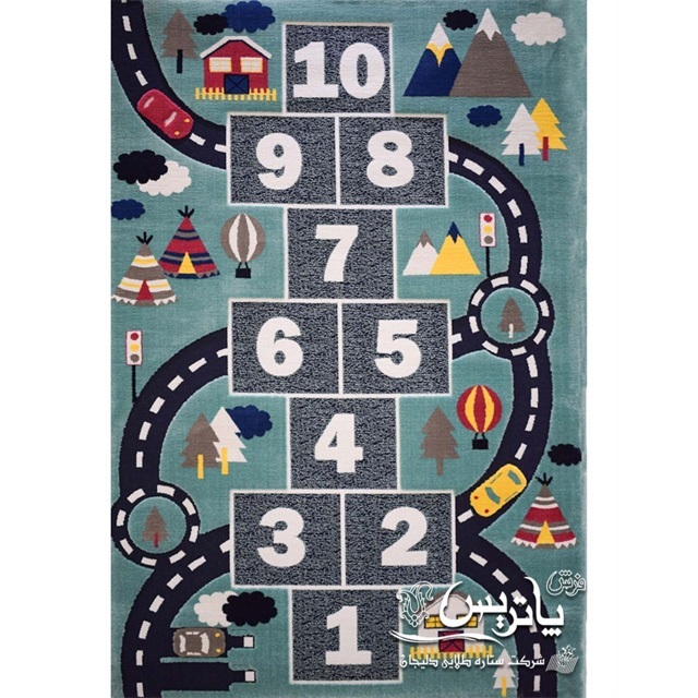 فرش گلیم پاتریس کارتینگ سبز ۴۰۰ شانه