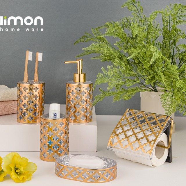 ست روشویی طرح گل (چاپدار) کد 1915