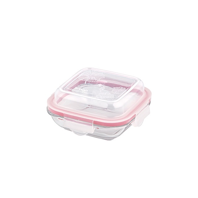 ظروف شیشه ای سرو و نگهداری دربدار 520 میلی لیتر کد 2026