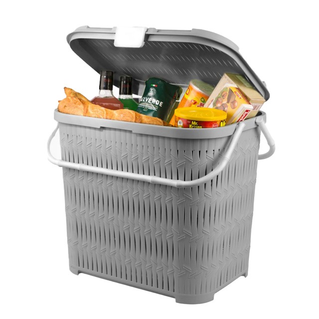 سبد پیک نیک دربدار بلند طرح بامبو کد 1548