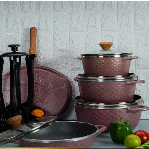 سرویس قابلمه 10پارچه ماراتن طرح الماس