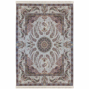 فرش پاتریس سیمرغ زمینه کرم  1200 شانه