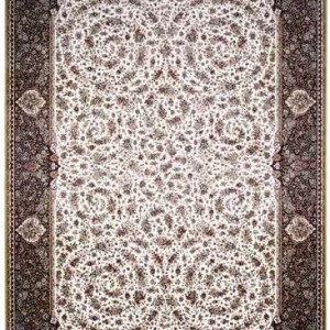 فرش محتشم گل فرنگ کرم 1200 شانه