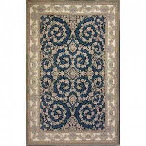 فرش محتشم طرح شاهان سرمه ای 700 شانه