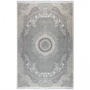 فرش محتشم کد 100102 زمینه خاکستری