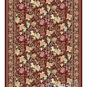 فرش پاتریس زنبق زرشکی ۷۰۰ شانه