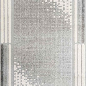 فرش ساوین کد 7433 رنگ نقره ای روشن