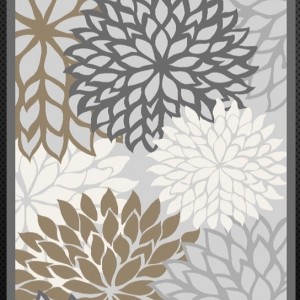 فرش ساوین کد 7422 نقره ای روشن