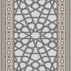 فرش ساوین کد 7417 رنگ نقره ای روشن