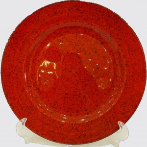 برنج خوری سرامیکی 28 دوریکا قرمز خالدار