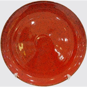 دیس سرامیکی گرد 32 دوریکا قرمز خالدار